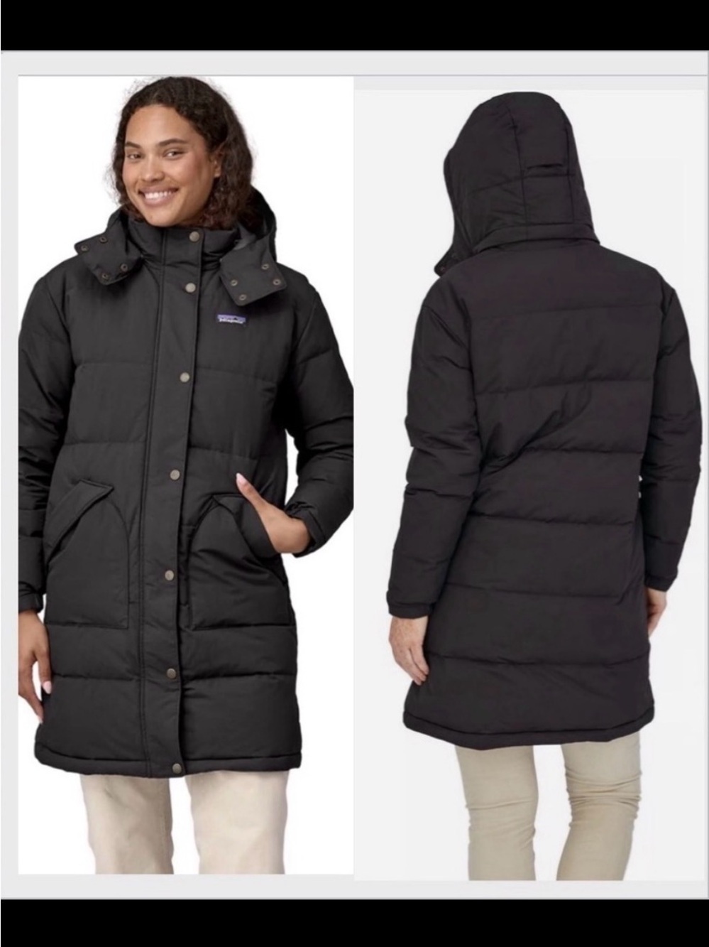 Patagonia Downdrift Parka Black womens M
